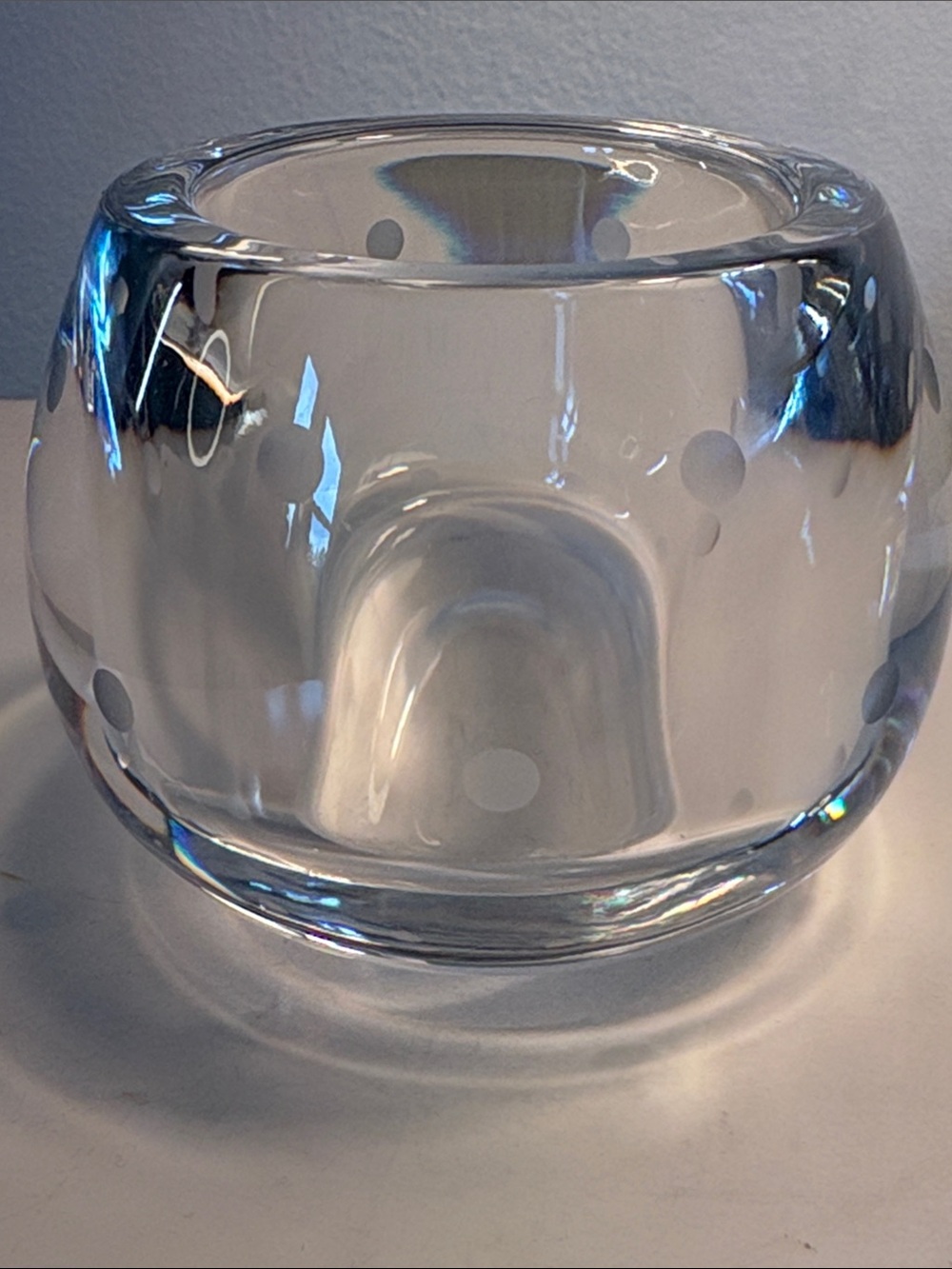 Kate Spade Larabee Dot Lenox Crystal Tealight Holder